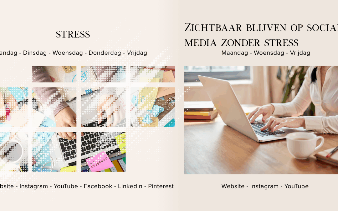 Zo blijf je zichtbaar op social media zonder dagelijkse stress